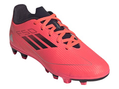 Tenis de Fútbol Adidas F50 Club Rojo y Negro para Niño