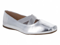 Zapatos Flats ROZE Color Plata para Mujer