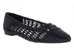 Zapatos Planos Roze Negro para Mujer
