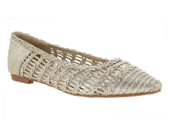 Zapatos Planos Roze Dorado para Mujer