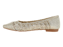 Zapatos Planos Roze Dorado para Mujer