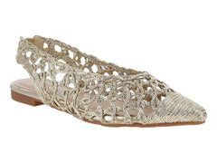 Zapatos Planos Roze Dorado para Mujer