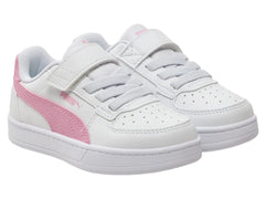 Tenis PUMA Caven 2.0 Blanco y Rosa para Niña