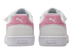 Tenis PUMA Caven 2.0 Blanco y Rosa para Niña