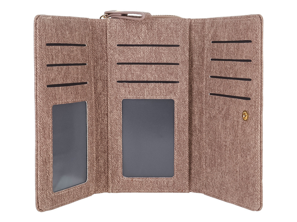 Bolso Estilo Cartera Felianna Brown para Mujer