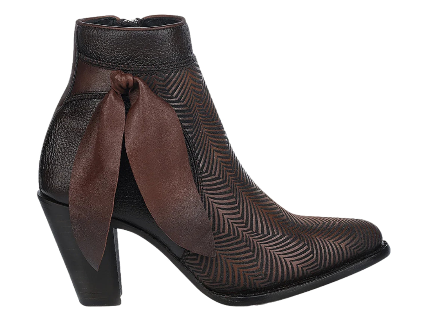 Botas Cuadra Botin Cafe Dama 3F0prs Para Mujer
