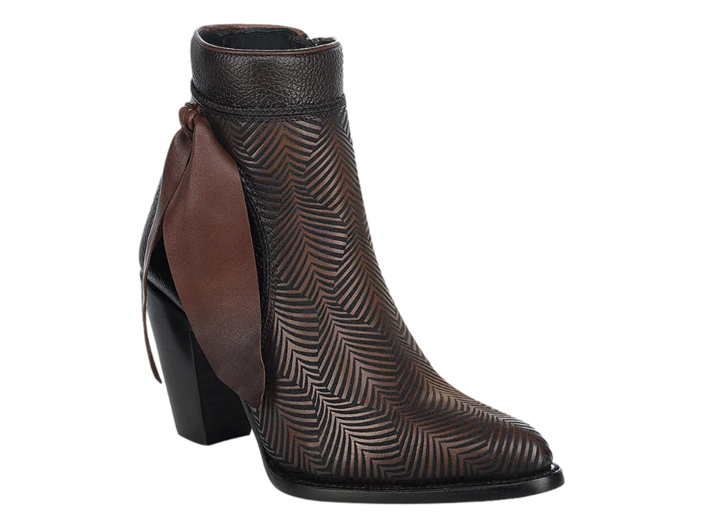 Botas Cuadra Botin Cafe Dama 3F0prs Para Mujer