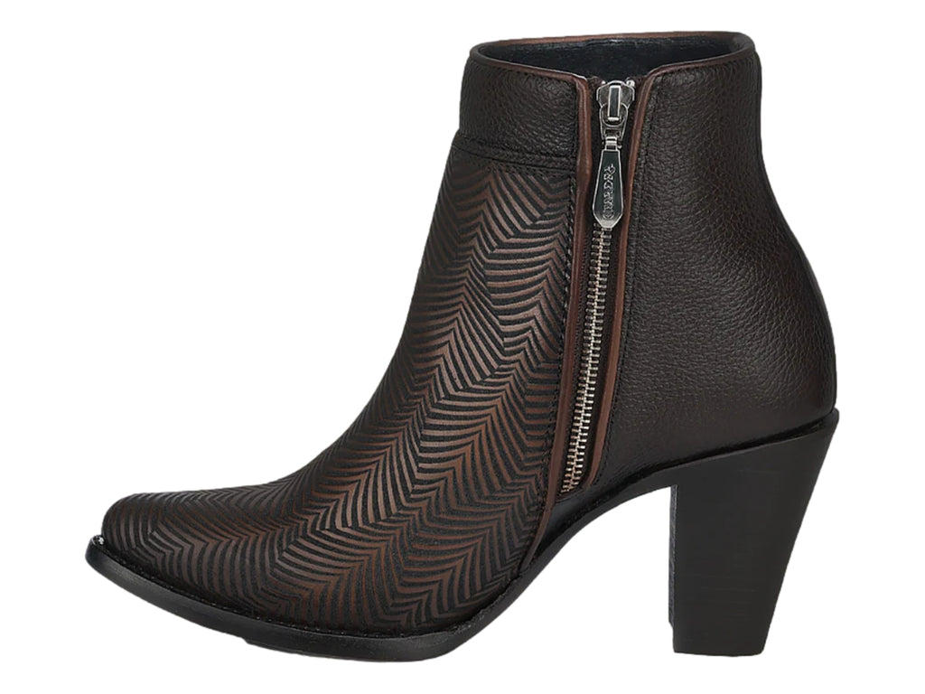 Botas Cuadra Botin Cafe Dama 3F0prs Para Mujer