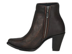 Botas Cuadra Botin Cafe Dama 3F0prs Para Mujer