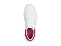 Tenis Skechers Court Classics Blanco y Fucsia para Mujer