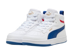 Tenis PUMA Caven 2.0 Mid Blanco y Azul para Niño