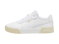 Tenis PUMA Carina 2.0 Blanco y Oro para Mujer