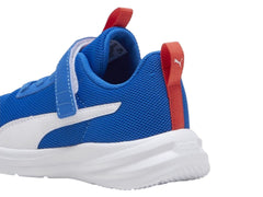 Tenis PUMA Rickie Runner Azul y Blanco para Niño