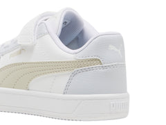 Tenis PUMA Caven 2.0 Blanco y Beige para Niño
