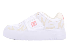 Tenis DC Shoes Manteca 4 Platform Blanco y Rosa para Mujer