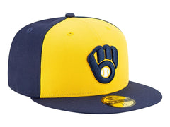 Gorra New Era Milwaukee Brewers Amarillo
