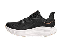Tenis HOKA Clifton 10 Negro y Oro Rosa para Mujer