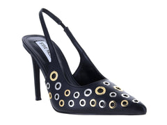 Tacones Steve Madden Alchem Negro, Plata y Dorado para Mujer