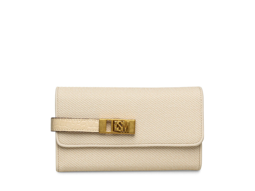 Bolsa Steve Madden Baxell Color Bone/Gold para Mujer