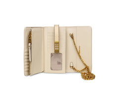 Bolsa Steve Madden Baxell Color Bone/Gold para Mujer