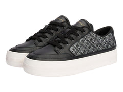 Tenis Tommy Hilfiger Vulc Leather Monogram Negro para Mujer