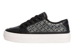 Tenis Tommy Hilfiger Vulc Leather Monogram Negro para Mujer