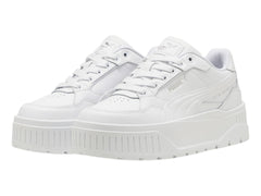 Tenis PUMA Karmen II Idol Blanco y Plata para Niña
