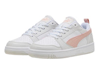 Tenis PUMA Rebound V6 Low Blanco y Rosa para Mujer