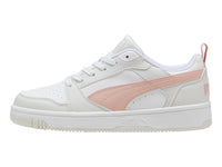 Tenis PUMA Rebound V6 Low Blanco y Rosa para Mujer