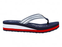 Sandalias Tommy Hilfiger Marino Blanco Rojo 08369 Para Mujer
