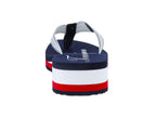 Sandalias Tommy Hilfiger Marino Blanco Rojo 08369 Para Mujer