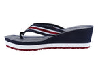 Sandalias Tommy Hilfiger Marino 08371 Para Mujer