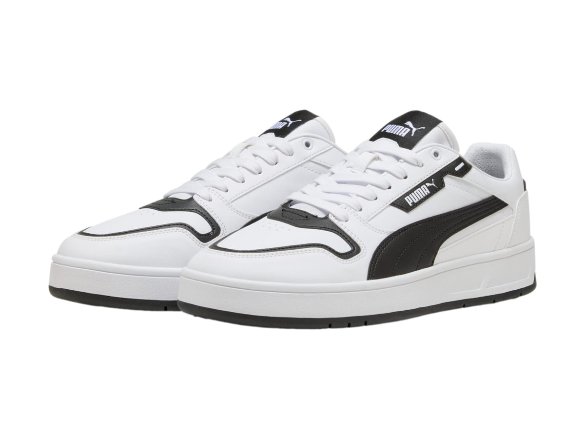 Tenis PUMA Court Classic Street Blanco y Negro para Hombre