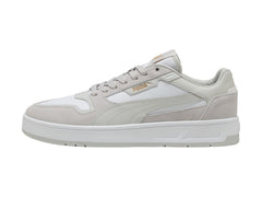 Tenis PUMA Court Classic Street SD Blanco y Gris para Hombre