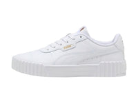 Tenis PUMA Carina 3.0 Blanco y Oro para Mujer