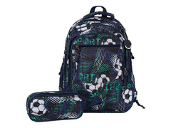 Mochila Rodante Terry para Niño Diseño de Balones Modelo YC0331