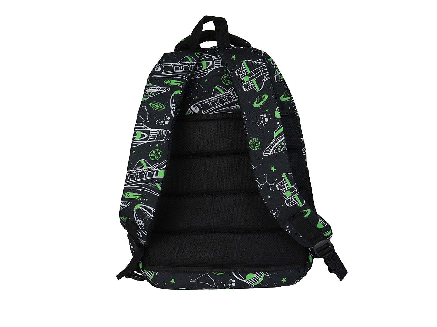 Mochila Terry Nave Espacial Verde/Negro para Niño