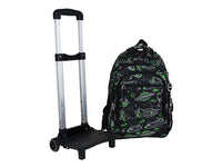 Mochila Terry Nave Espacial Verde/Negro para Niño