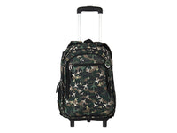 Mochila Terry Rodante Aviones Verde Militar para Niño