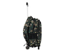 Mochila Terry Rodante Aviones Verde Militar para Niño