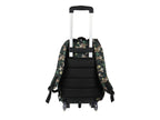 Mochila Terry Rodante Aviones Verde Militar para Niño