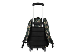 Mochila Rodante Terry para Niño Modelo YC0331 Aviones Verde Militar