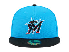 Gorra New Era Miami Marlins Negro para Hombre