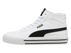 Tenis PUMA Court Classic Vulc Mid Blanco y Negro para Hombre