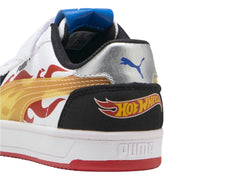 Tenis PUMA Caven 2.0 Hot Wheels Negro y Rojo para Niño