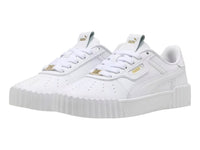 Tenis PUMA Carina 3.0 Luxe Blanco y Oro para Mujer