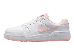 Tenis Nike Full Force Lo Blanco y Rosa para Niña