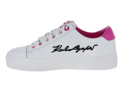 Tenis Karl Lagerfeld Tumbled Leather Blanco para Mujer