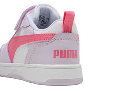 Tenis PUMA Rebound V6 Lila y Rosa para Niña