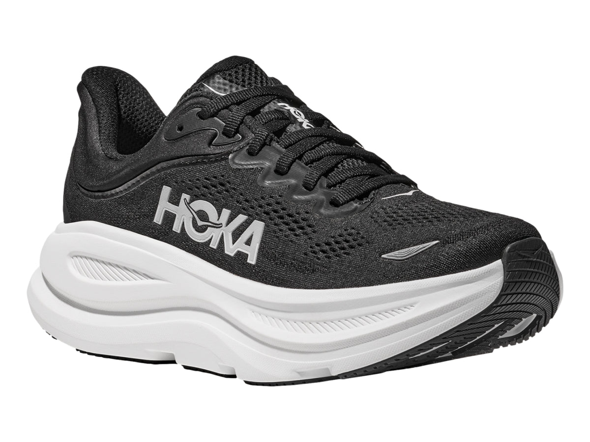 Tenis HOKA Bondi 9 Negro con Blanco para Hombre
